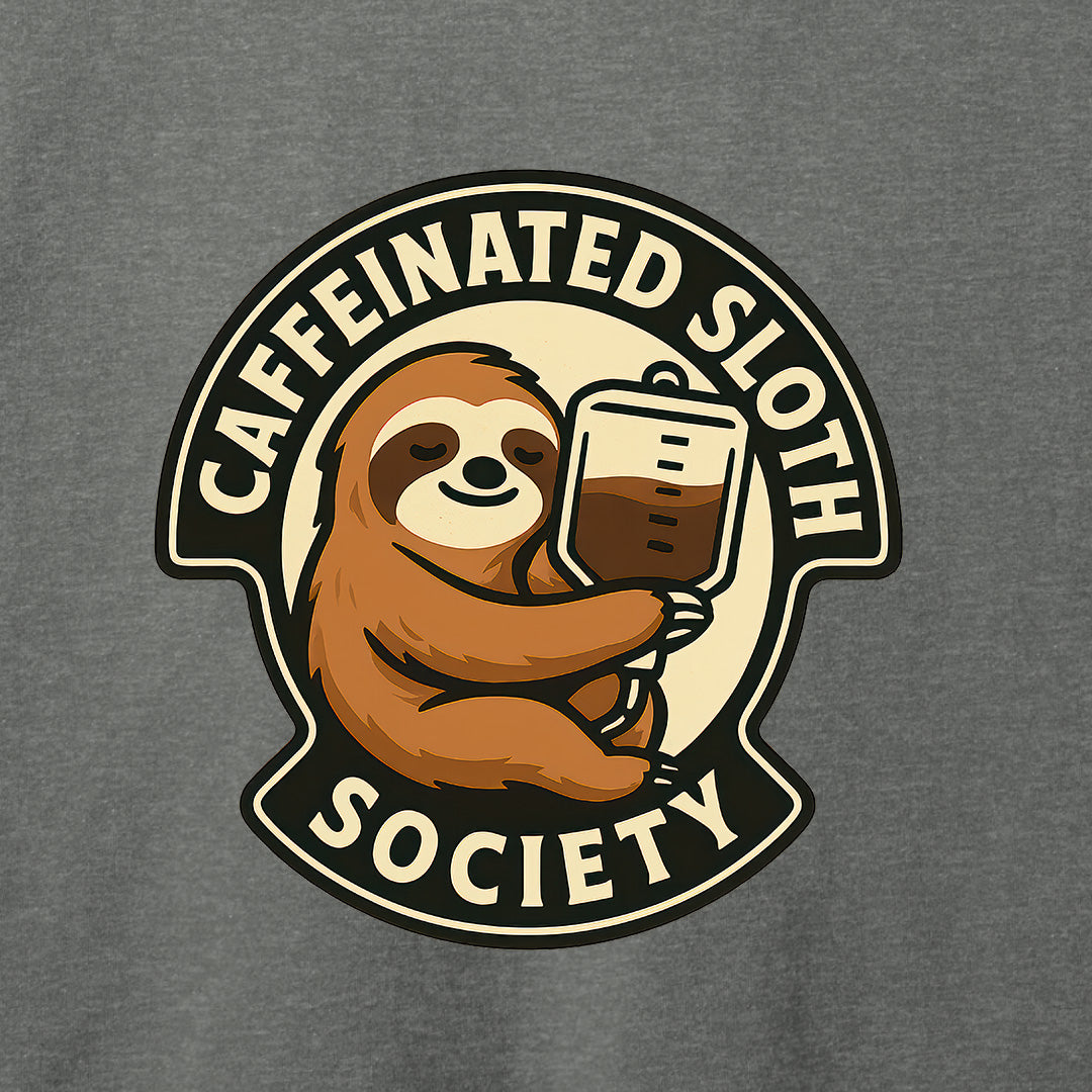 Caffeinated Sloth Society T-Shirt