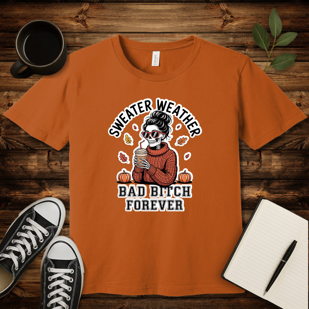 Sweater Weather T-Shirt-T-Shirt-Autumn-S-wearable sarcasm by Savage Tee Society