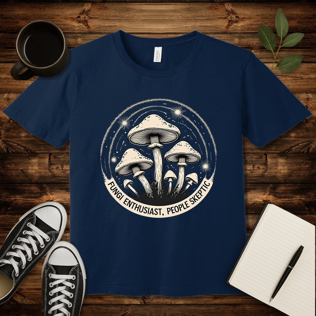 Fungi Enthusiast T-Shirt-T-Shirt-Navy-S-wearable sarcasm by Savage Tee Society