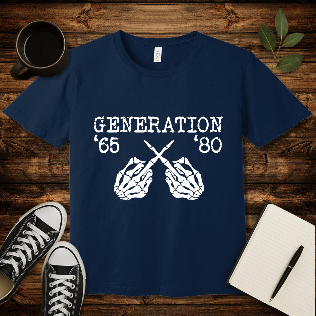 Generation X T-Shirt-T-Shirt-Navy-S-wearable sarcasm by Savage Tee Society