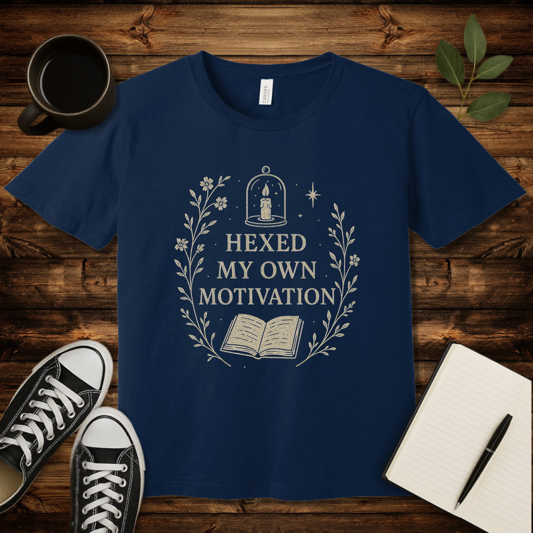 Hexed My Motivation T-Shirt-T-Shirt-Navy-S-wearable sarcasm by Savage Tee Society