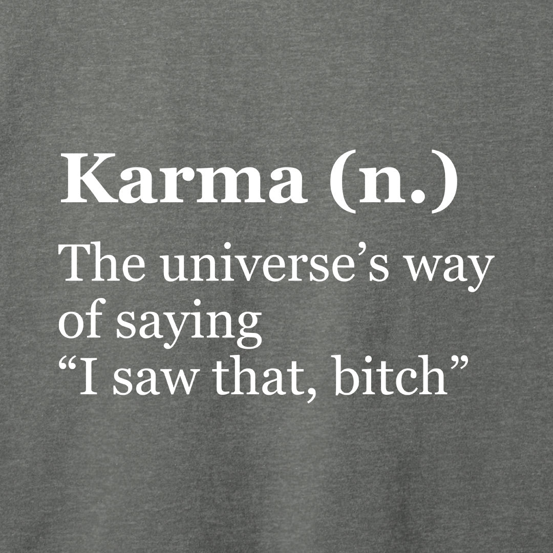Karma Definition T-Shirt-T-Shirt-Asphalt-S-