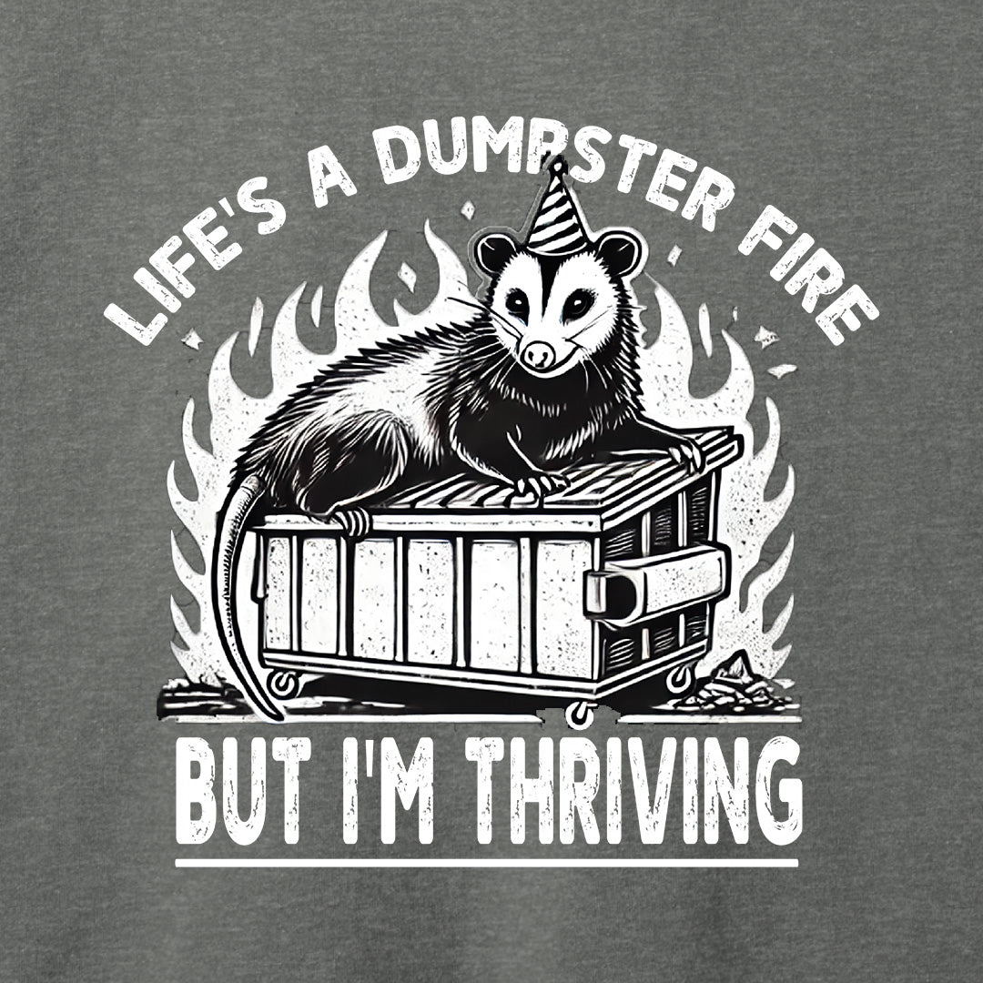 Life’s a Dumpster Fire T-Shirt-T-Shirt-Asphalt-S-