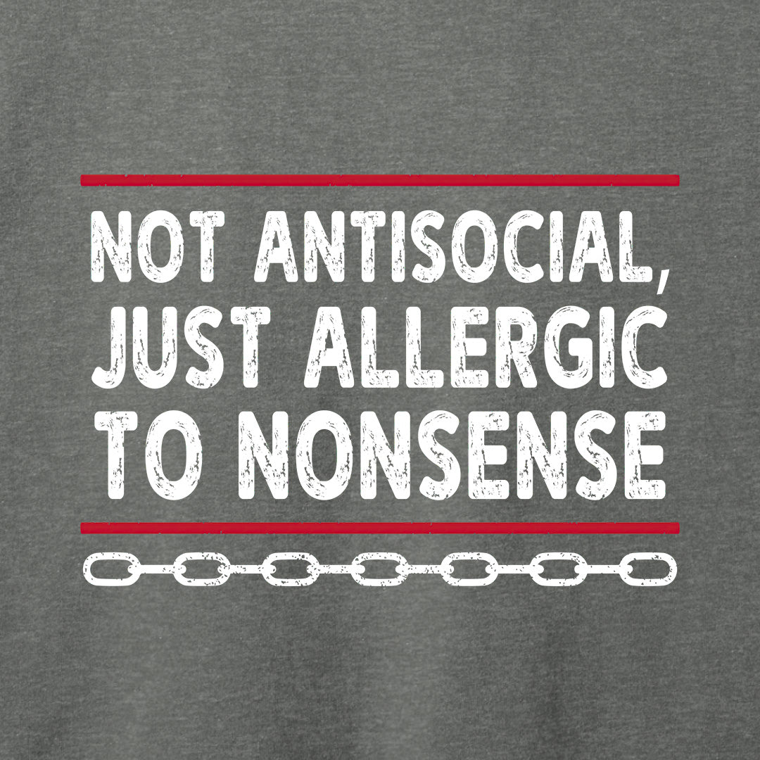 Allergic to Nonsense T-Shirt-T-Shirt-Asphalt-S-