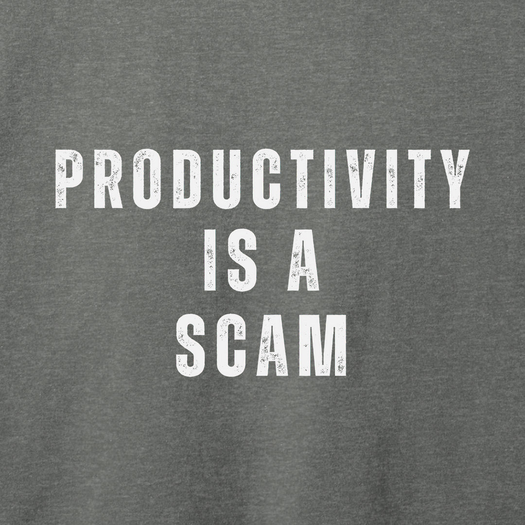 Productivity is a Scam T-Shirt-T-Shirt-Asphalt-S-