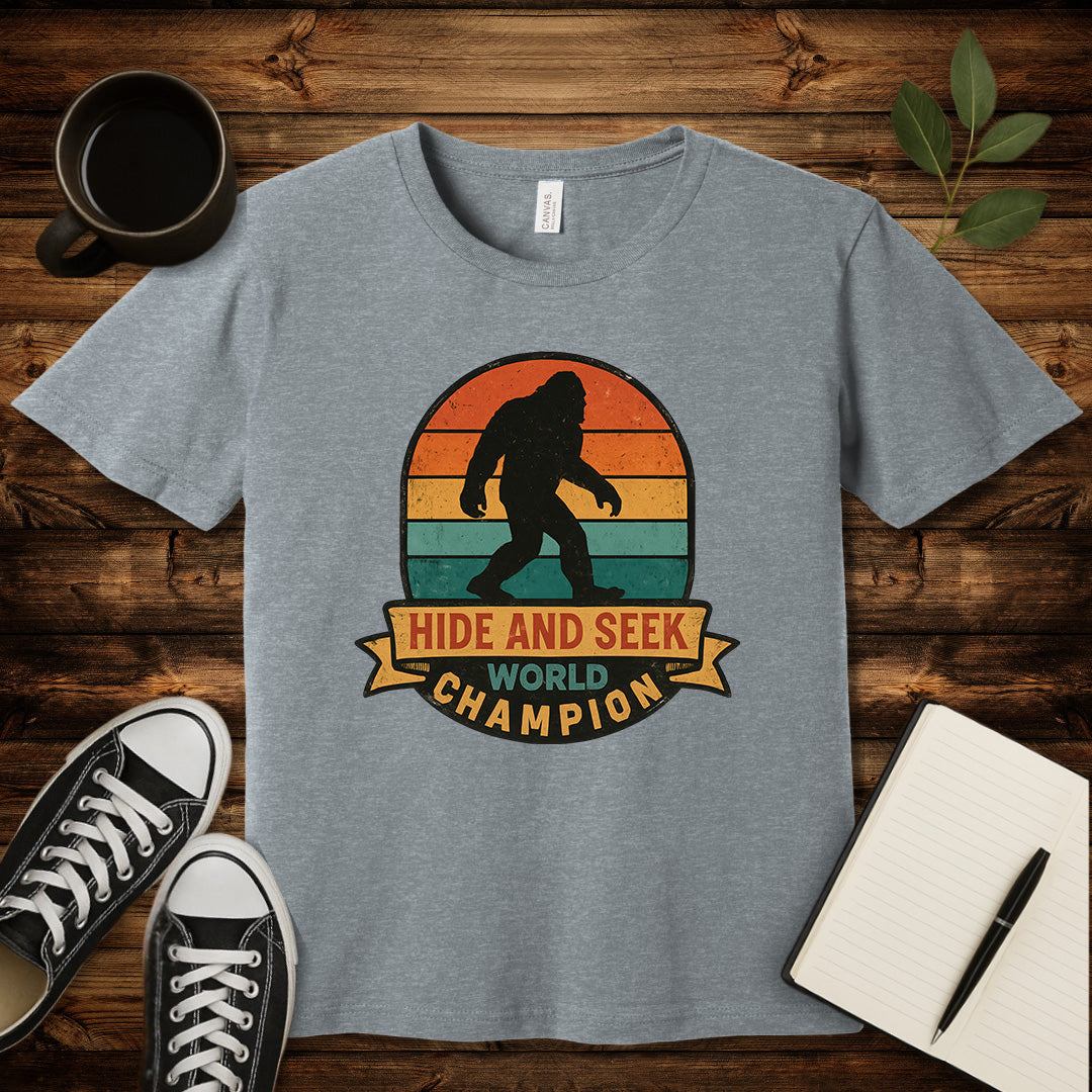 Hide and Seek World Champion T-Shirt-T-Shirt-Athletic Heather-S-wearable sarcasm by Savage Tee Society