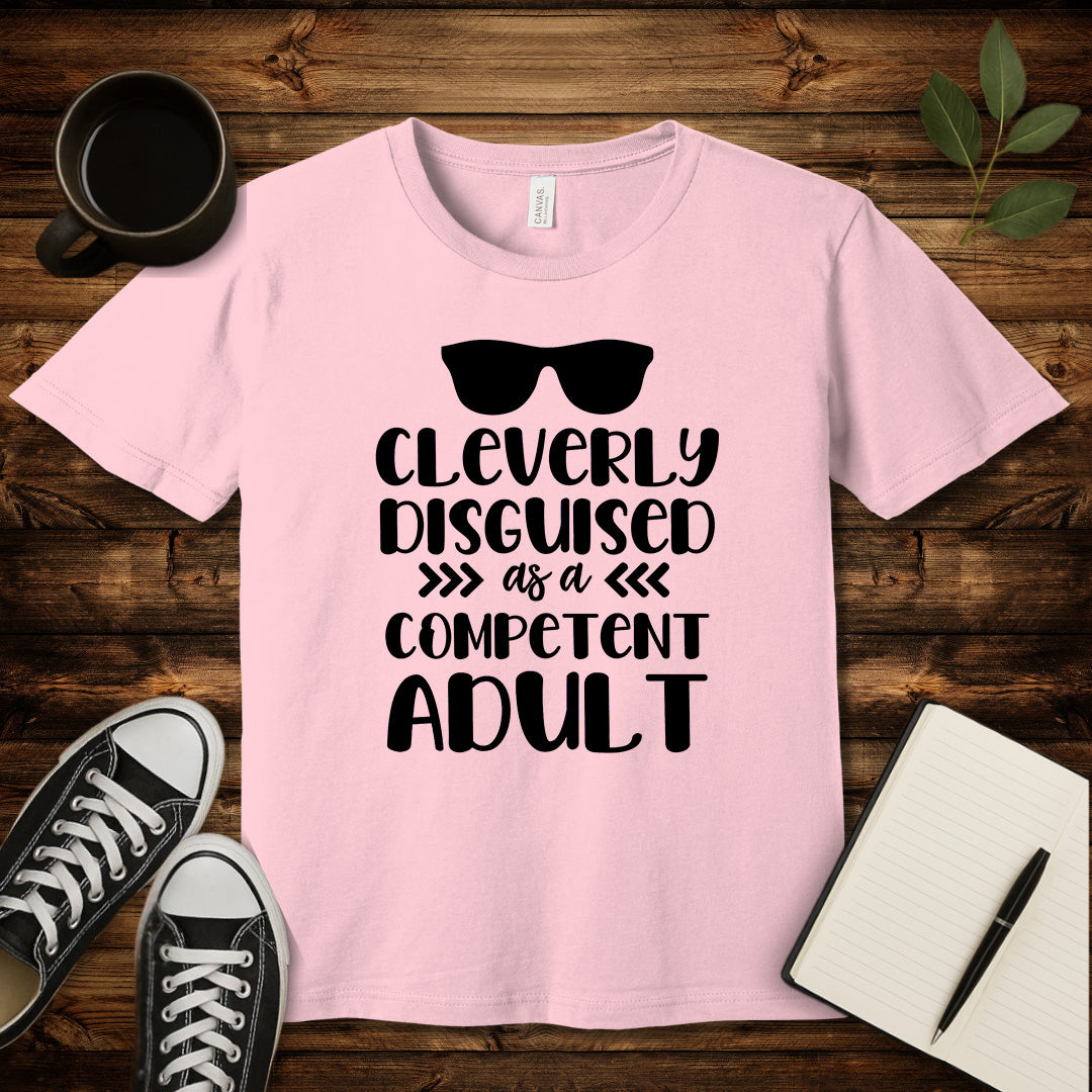 Competent Adult T-Shirt-T-Shirt-Pink-S-wearable sarcasm by Savage Tee Society