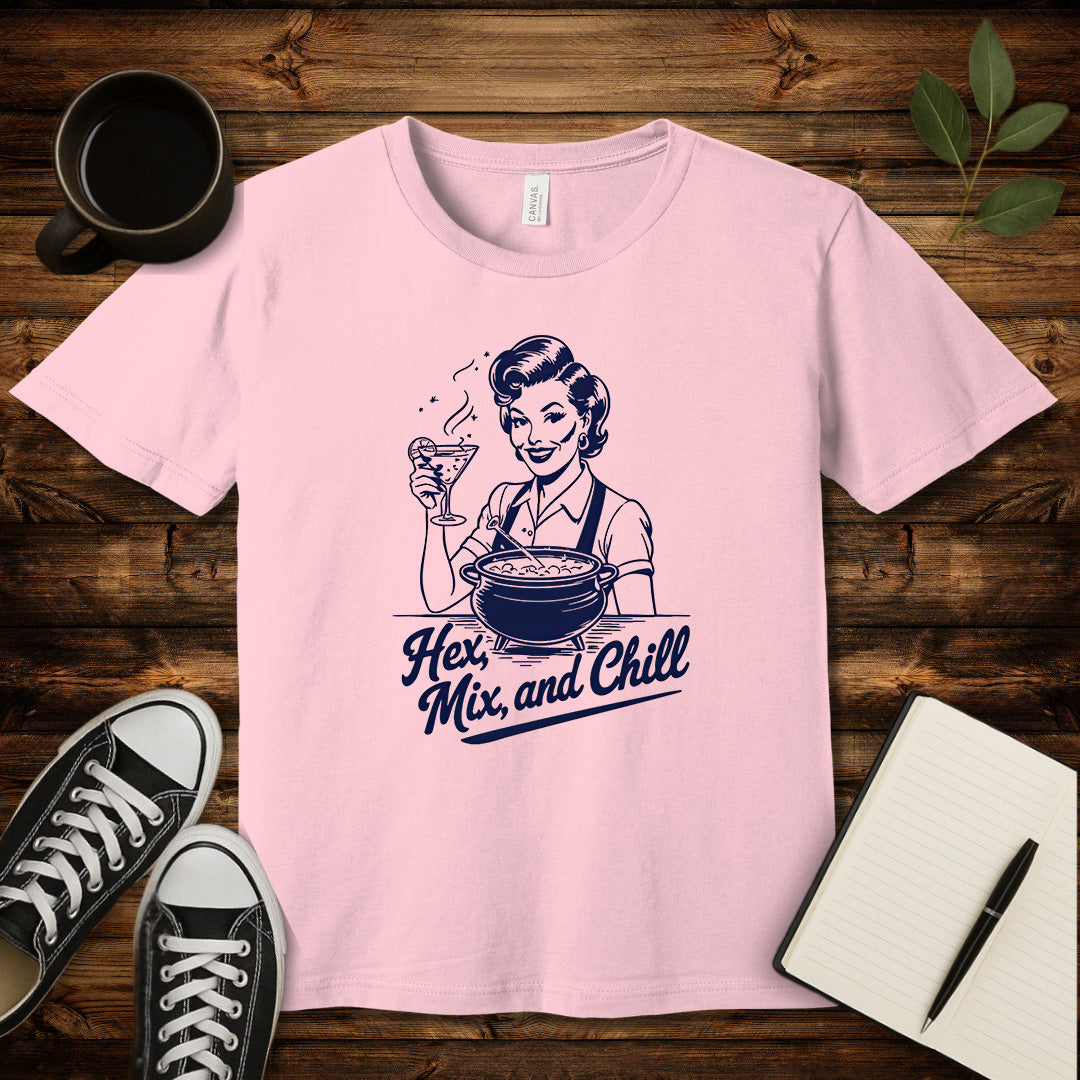 Hex Mix and Chill T-Shirt-T-Shirt-Pink-S-wearable sarcasm by Savage Tee Society