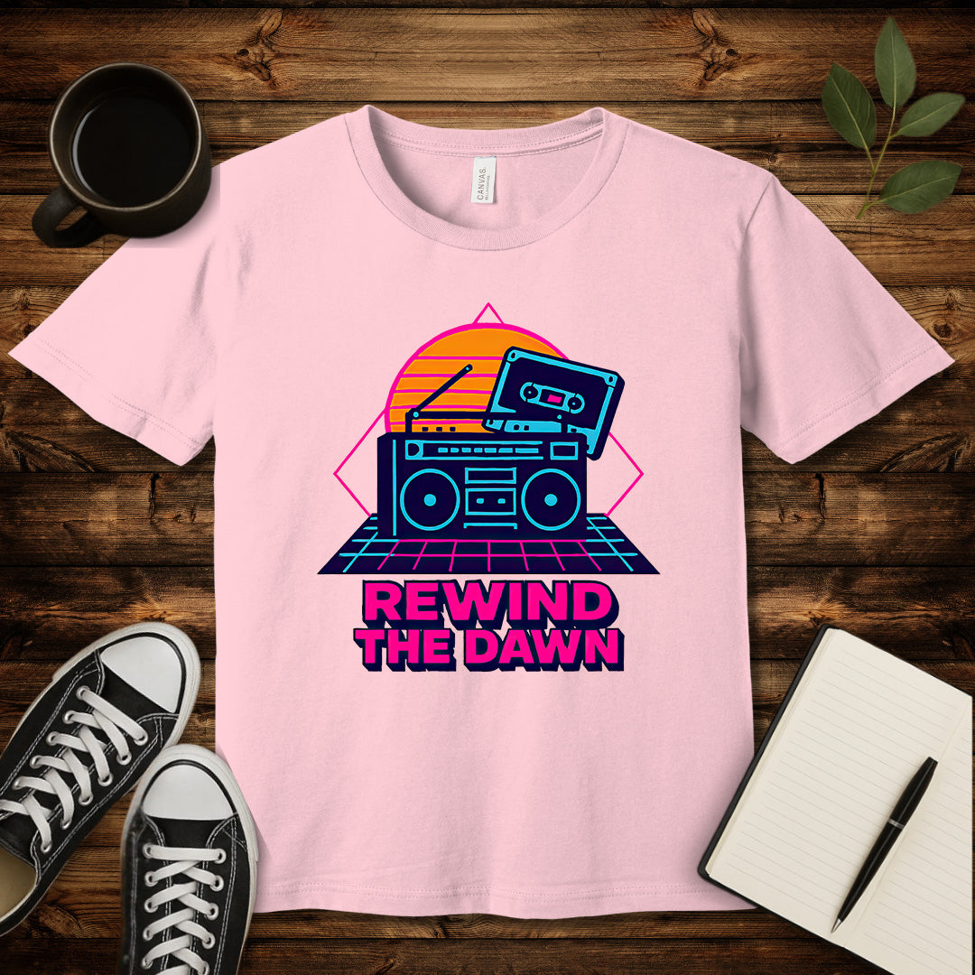Rewind the Dawn T-Shirt-T-Shirt-Pink-S-wearable sarcasm by Savage Tee Society
