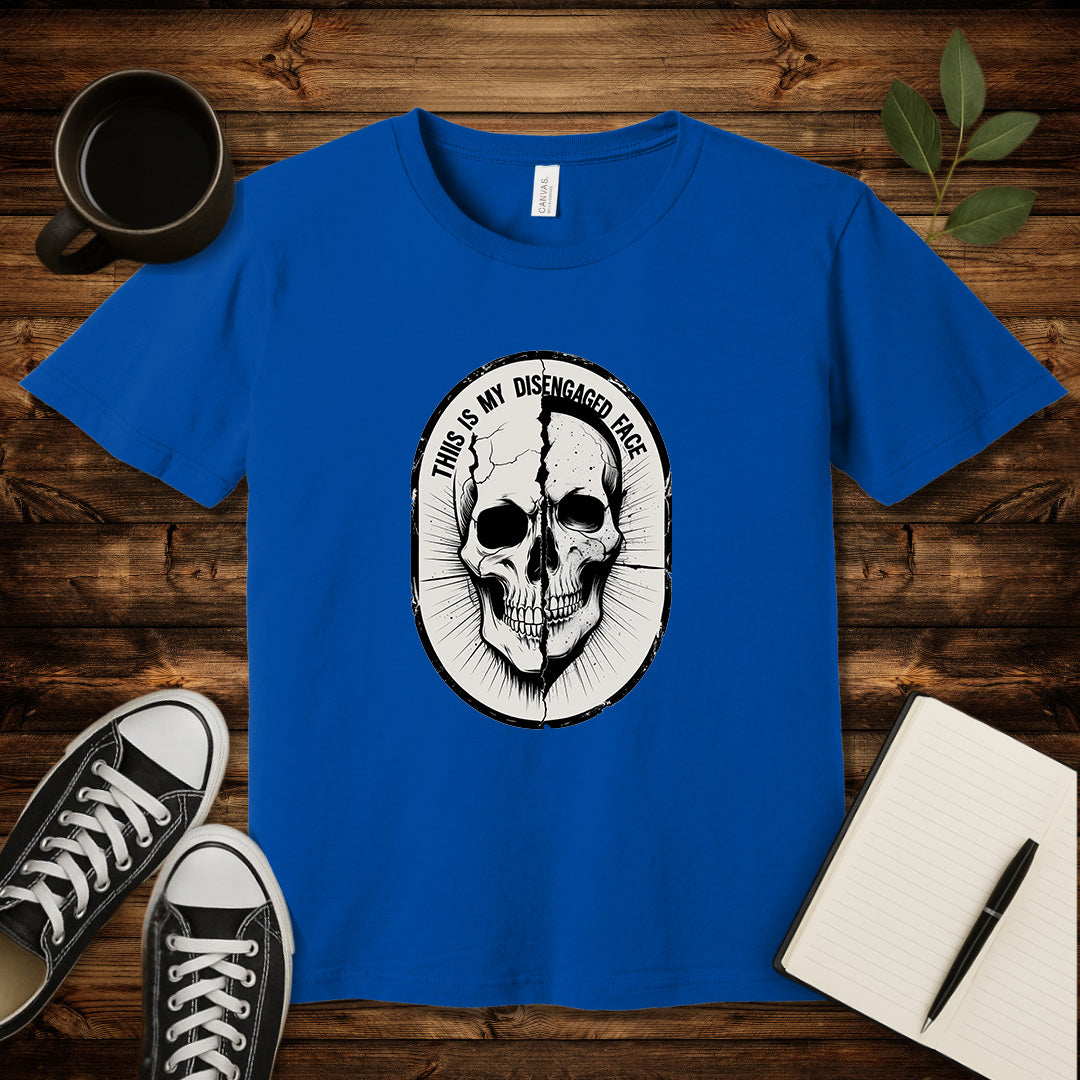 This Is My Disengaged Face T-Shirt-T-Shirt-True Royal-S-wearable sarcasm by Savage Tee Society