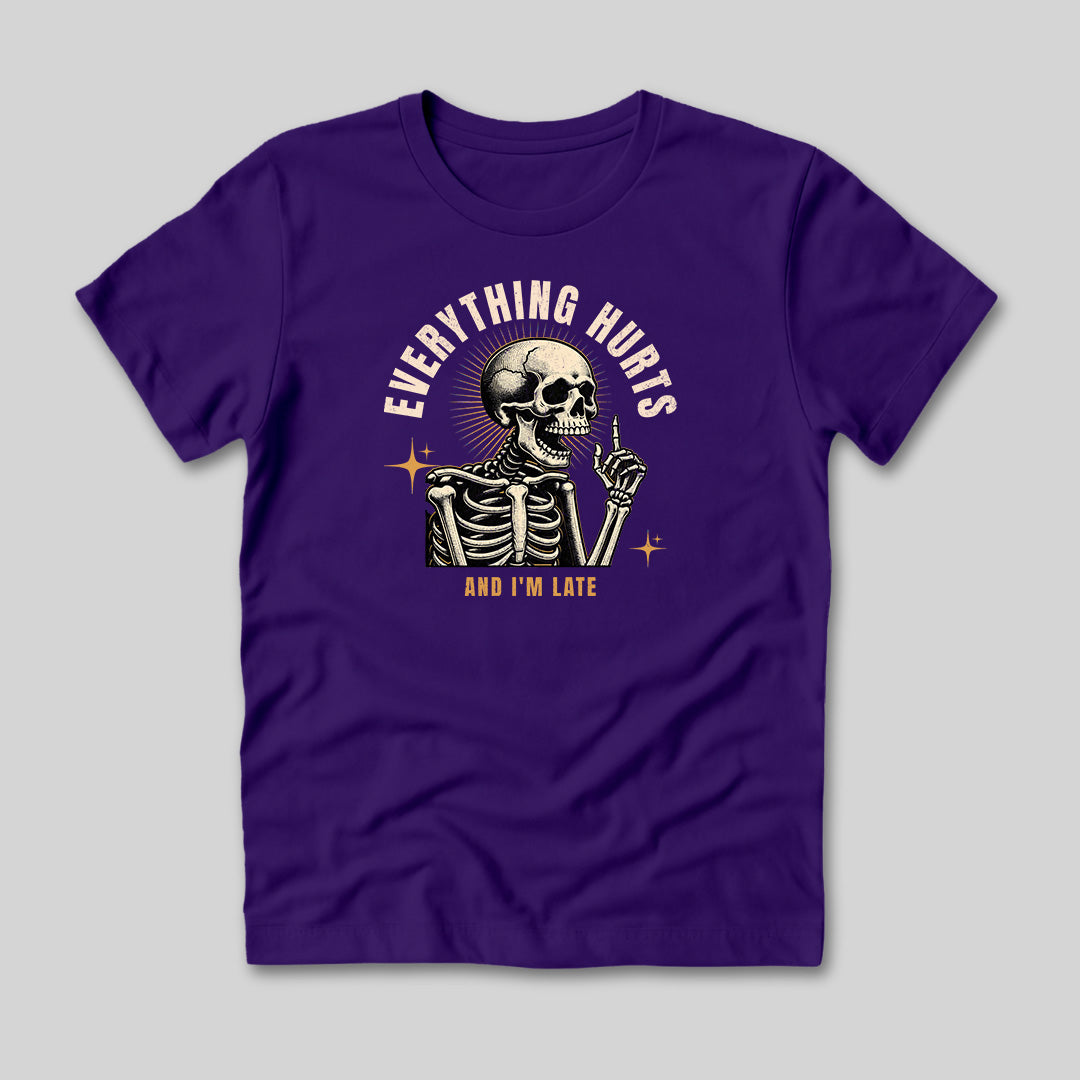 Everything Hurts Skeleton T-Shirt