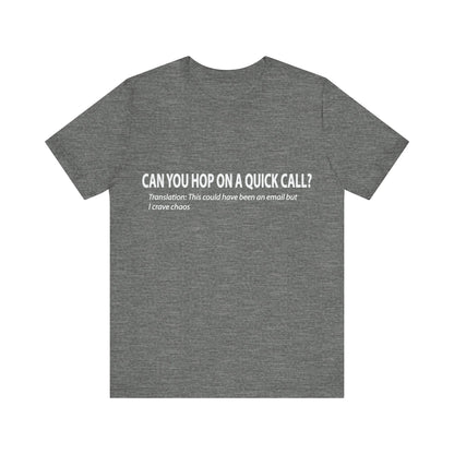 Corporate Translation: Can You Hop on a Quick Call Tee