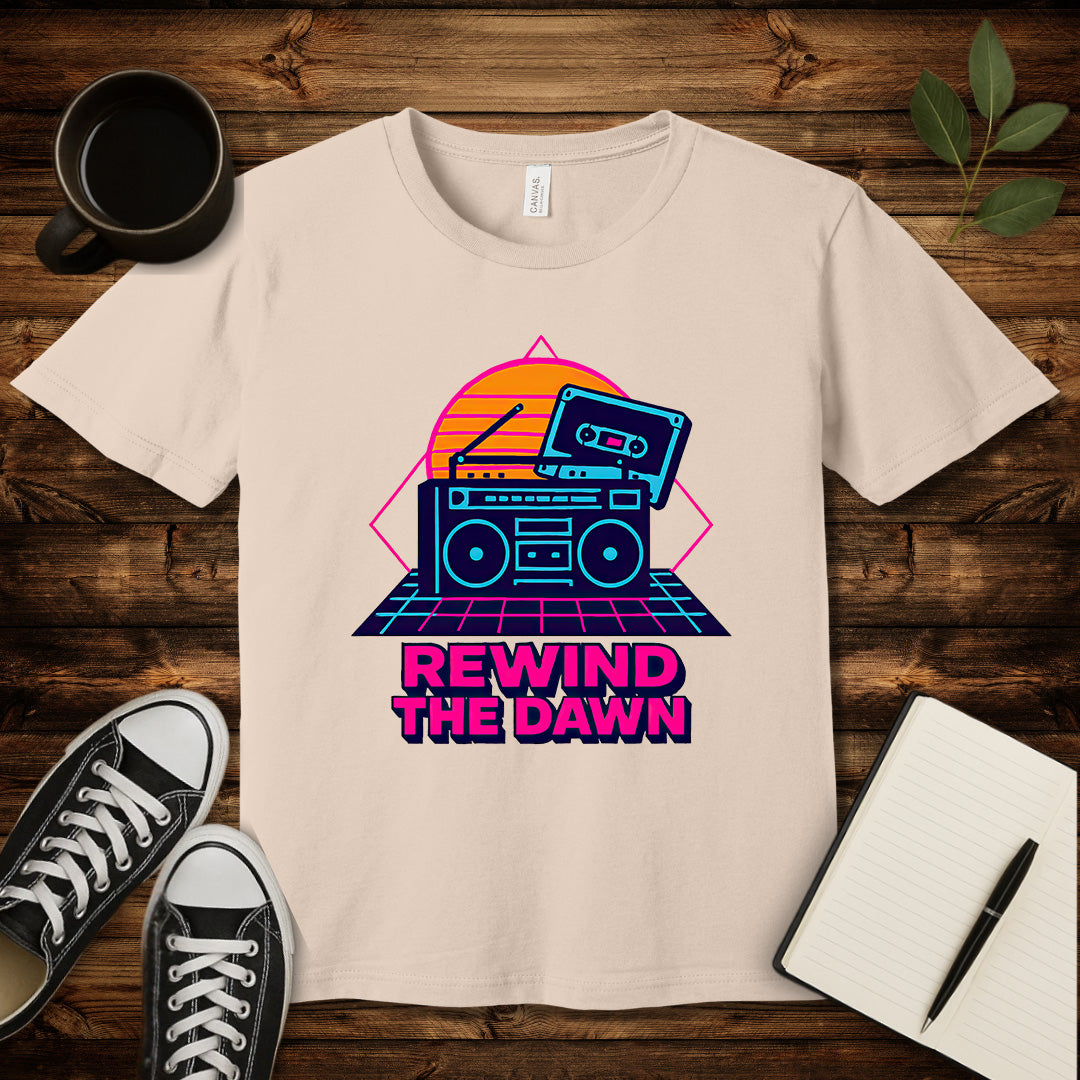 Rewind the Dawn T-Shirt-T-Shirt-Soft Cream-S-wearable sarcasm by Savage Tee Society