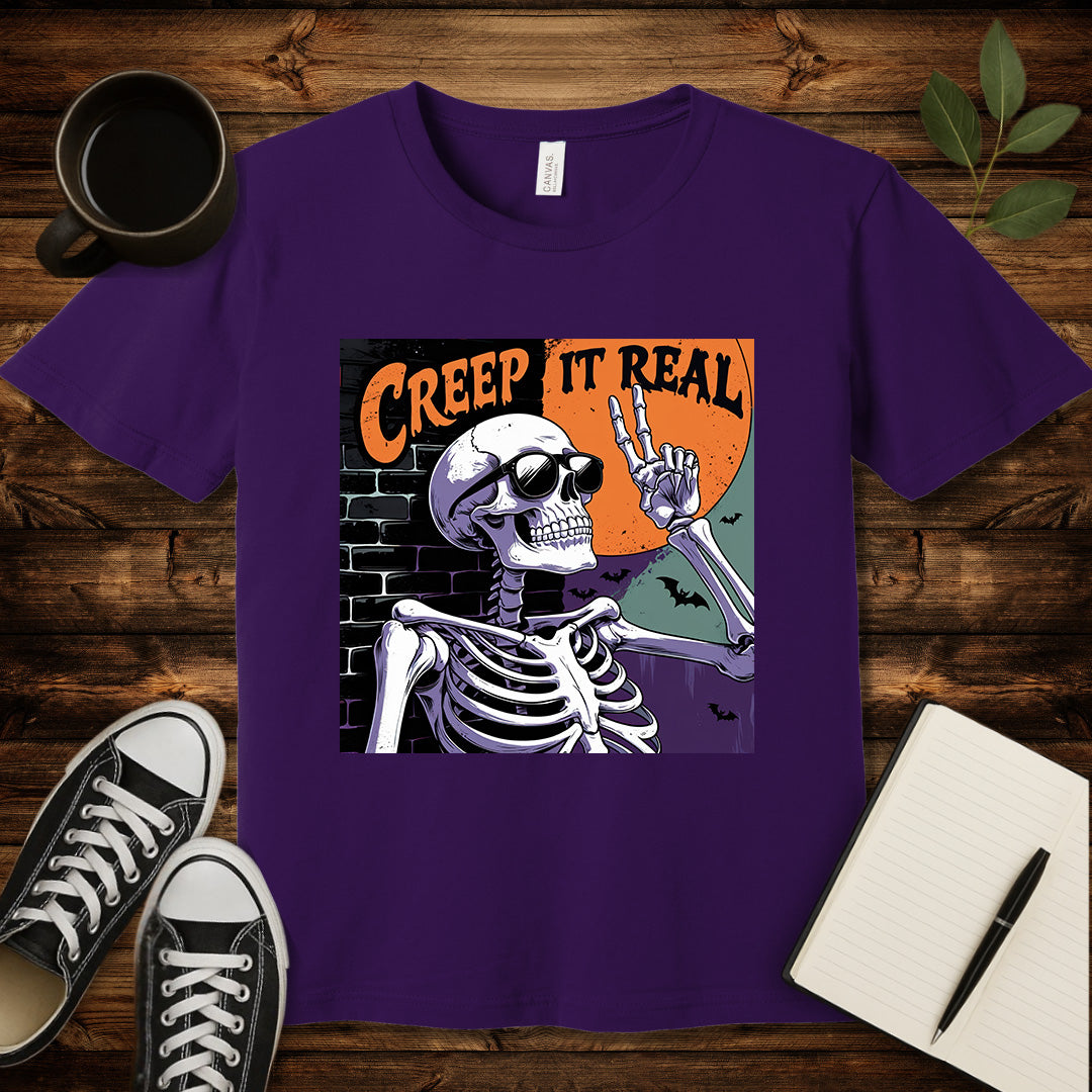 Creep It Real T-Shirt-T-Shirt-Team Purple-S-wearable sarcasm by Savage Tee Society