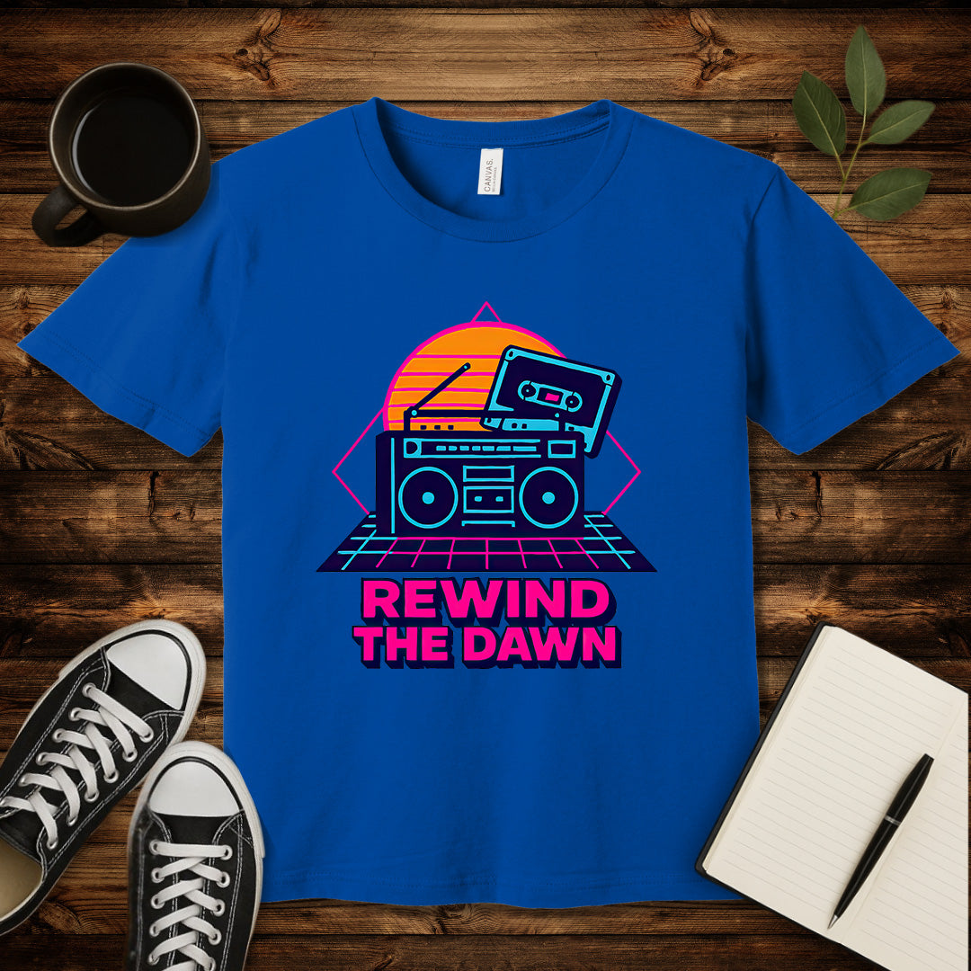 Rewind the Dawn T-Shirt-T-Shirt-True Royal-S-wearable sarcasm by Savage Tee Society