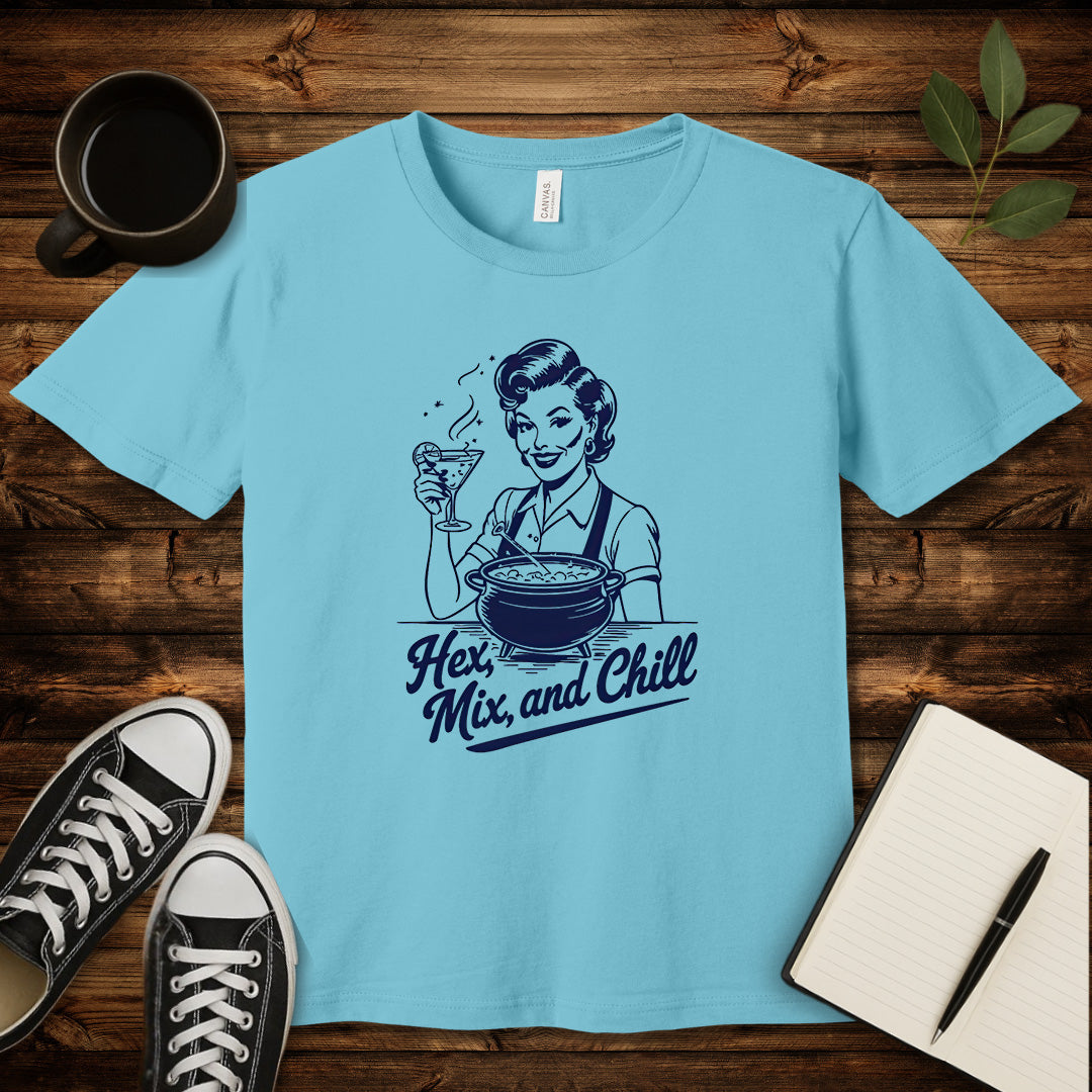 Hex Mix and Chill T-Shirt-T-Shirt-Turquoise-S-wearable sarcasm by Savage Tee Society