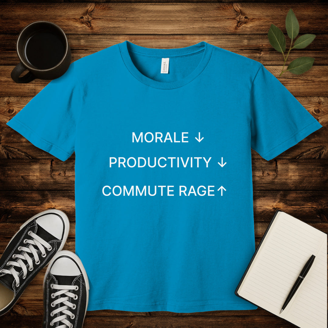 Commute Rage T-Shirt-T-Shirt-S-Aqua-wearable sarcasm by Savage Tee Society