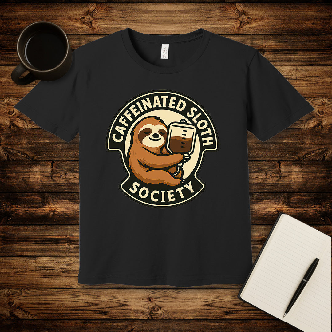 Caffeinated Sloth Society T-Shirt
