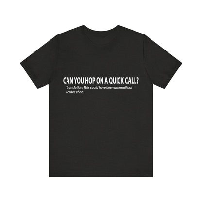 Corporate Translation: Can You Hop on a Quick Call Tee