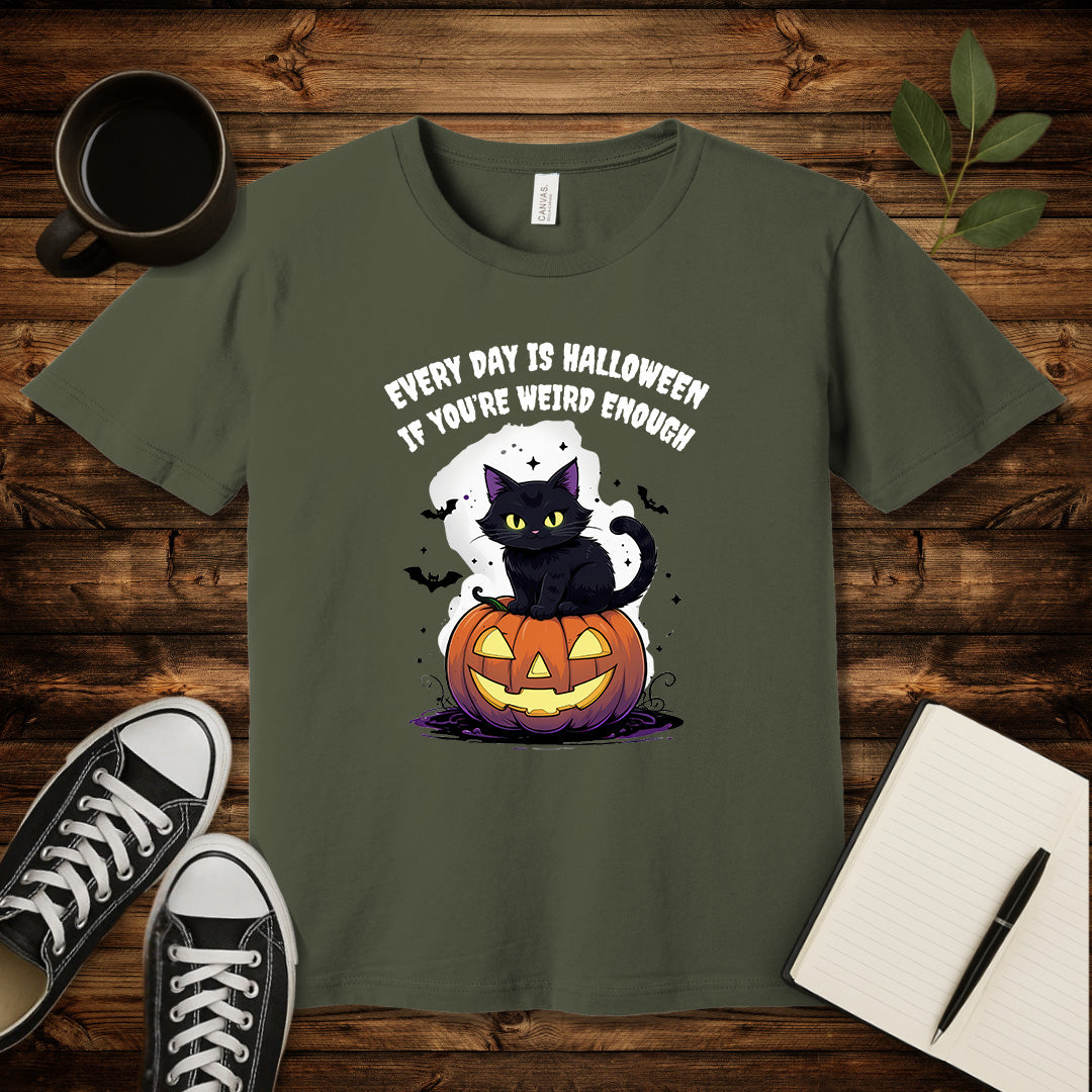 Weird Every Day Halloween T-Shirt-T-Shirt-Army-S-wearable sarcasm by Savage Tee Society