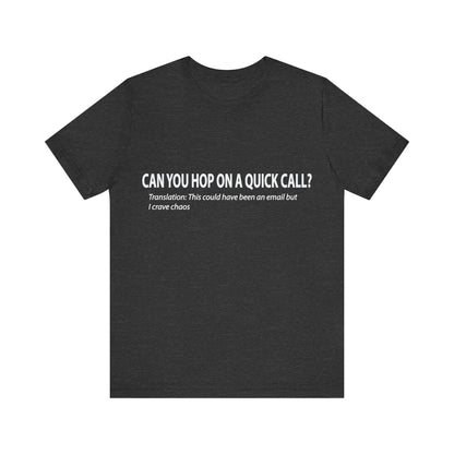 Corporate Translation: Can You Hop on a Quick Call Tee