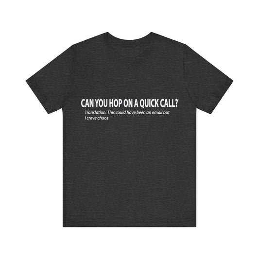 Corporate Translation: Can You Hop on a Quick Call Tee