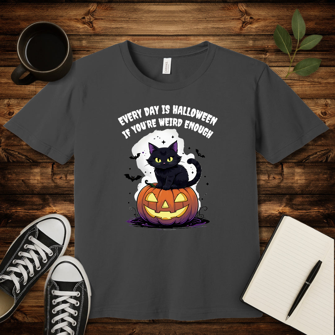 Weird Every Day Halloween T-Shirt-T-Shirt-Asphalt-S-wearable sarcasm by Savage Tee Society