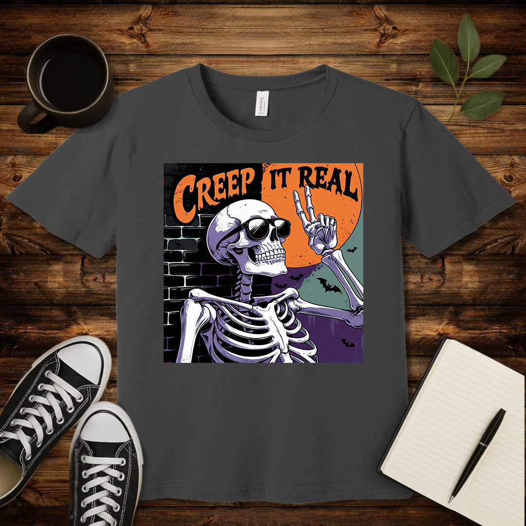 Creep It Real T-Shirt-T-Shirt-Asphalt-S-wearable sarcasm by Savage Tee Society