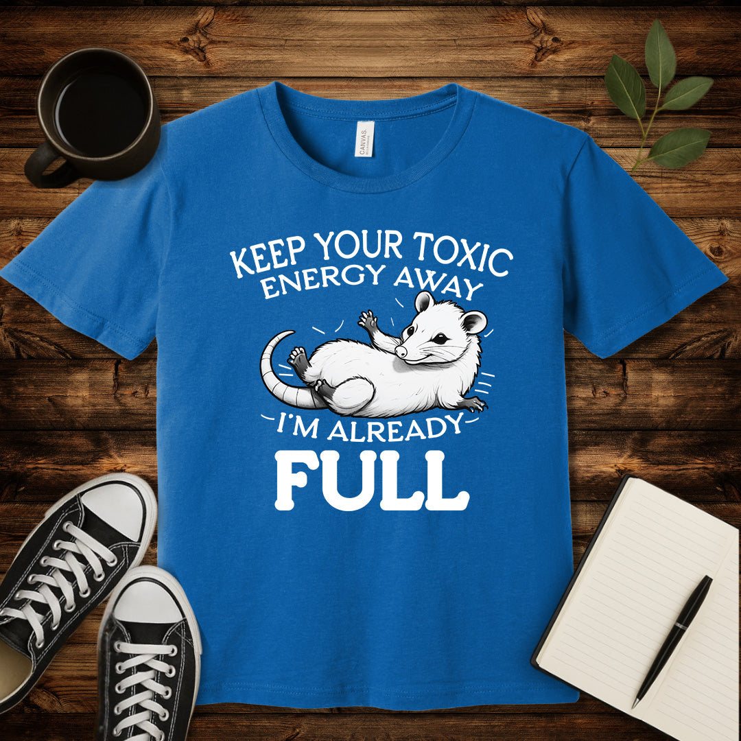 Keep Your Toxic Energy T-Shirt-T-Shirt-Heather Columbia Blue-S-wearable sarcasm by Savage Tee Society