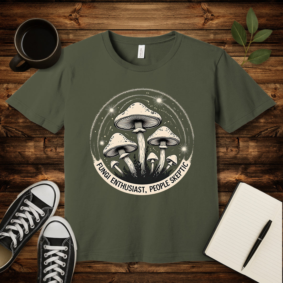 Fungi Enthusiast T-Shirt-T-Shirt-Army-S-wearable sarcasm by Savage Tee Society