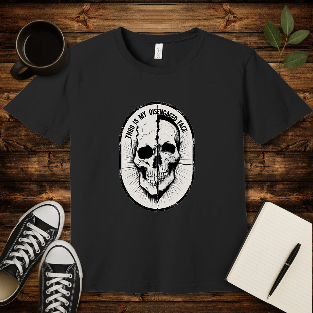 This Is My Disengaged Face T-Shirt-T-Shirt-Black-S-wearable sarcasm by Savage Tee Society