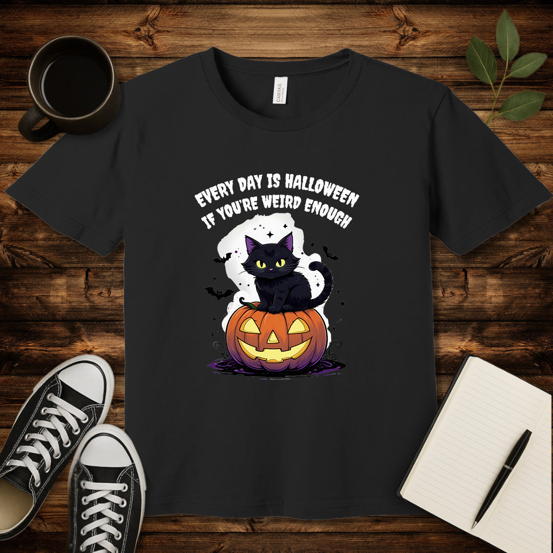 Weird Every Day Halloween T-Shirt-T-Shirt-Black-S-wearable sarcasm by Savage Tee Society