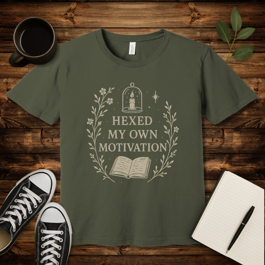 Hexed My Motivation T-Shirt-T-Shirt-Army-S-wearable sarcasm by Savage Tee Society