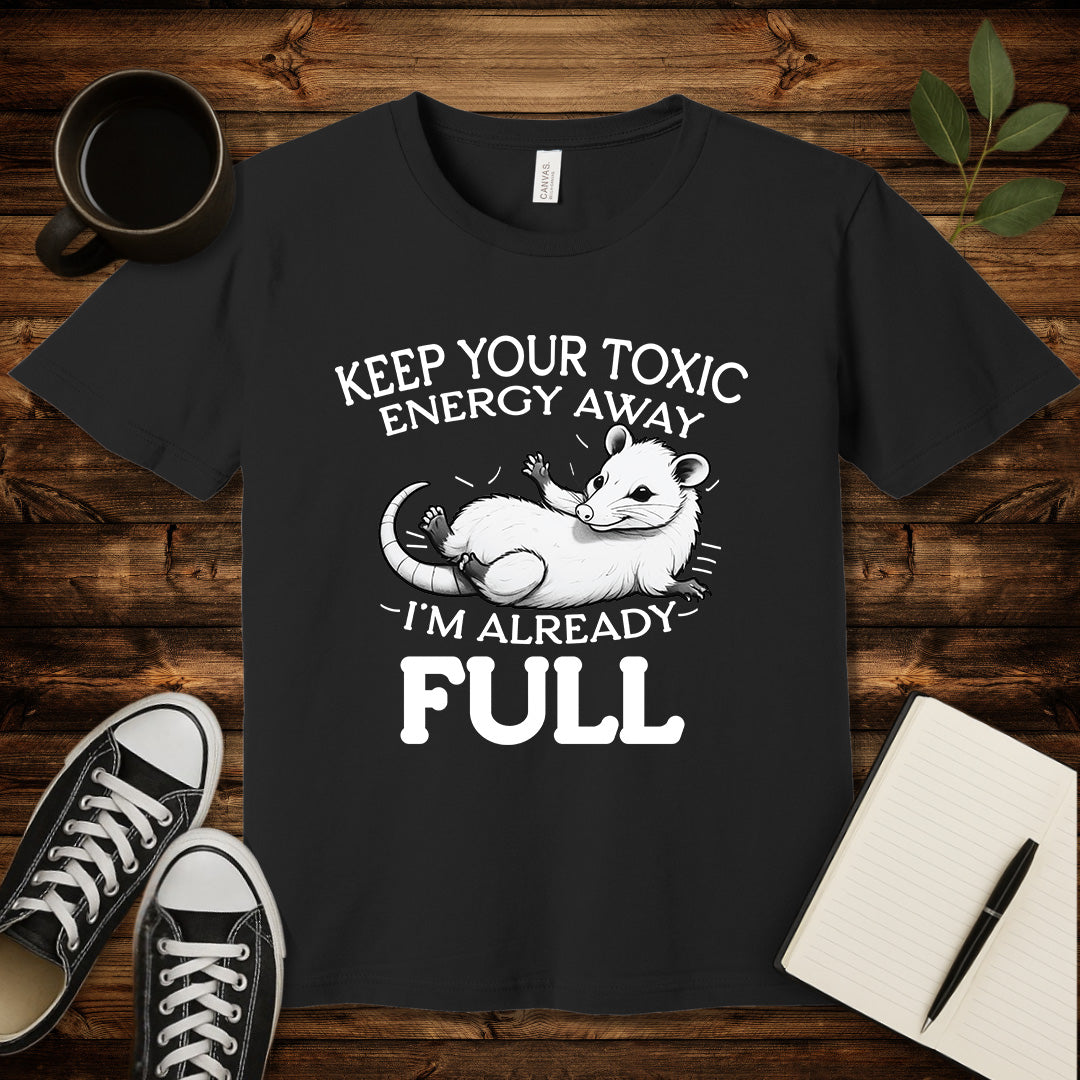 Keep Your Toxic Energy T-Shirt-T-Shirt-Black-S-wearable sarcasm by Savage Tee Society