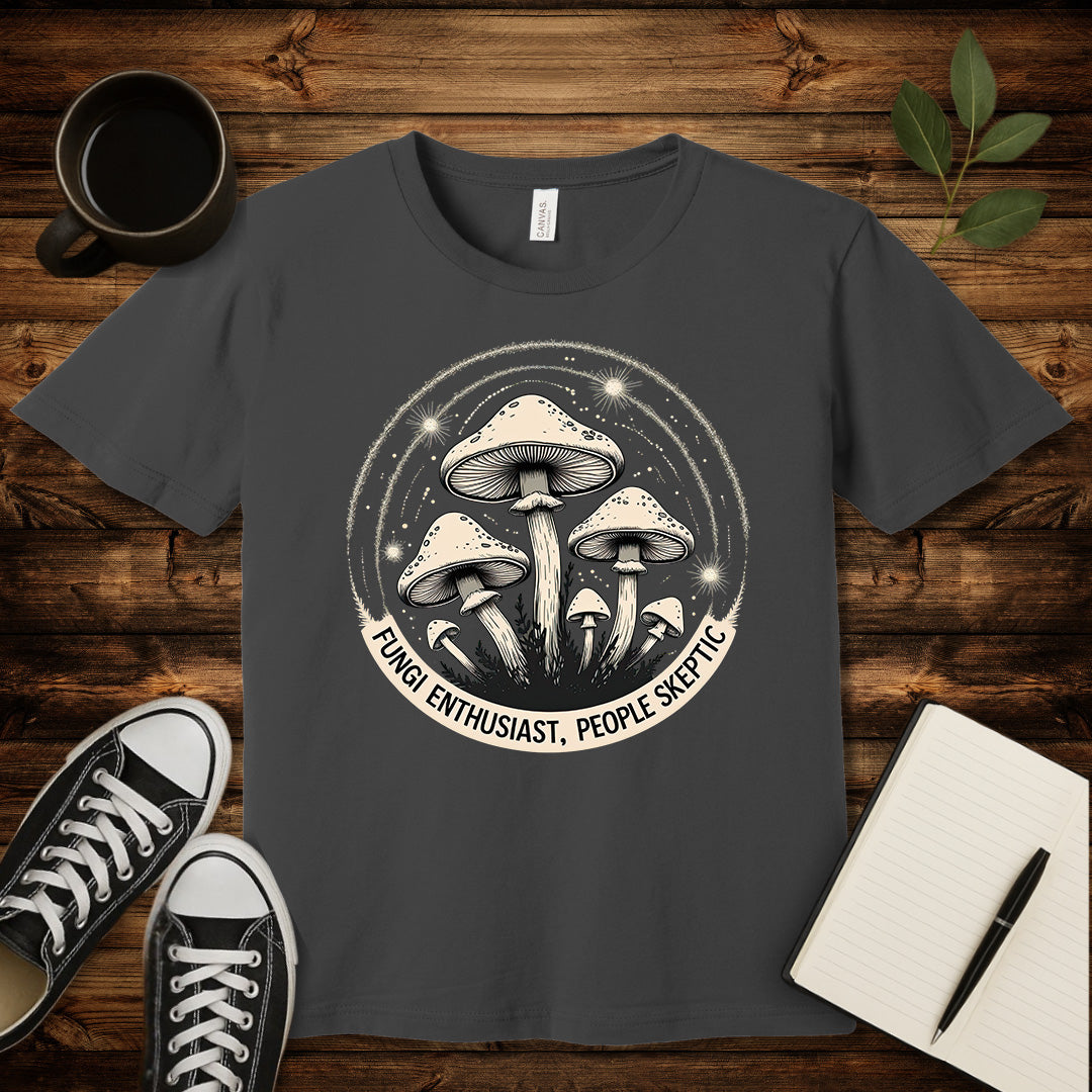 Fungi Enthusiast T-Shirt-T-Shirt-Asphalt-S-wearable sarcasm by Savage Tee Society