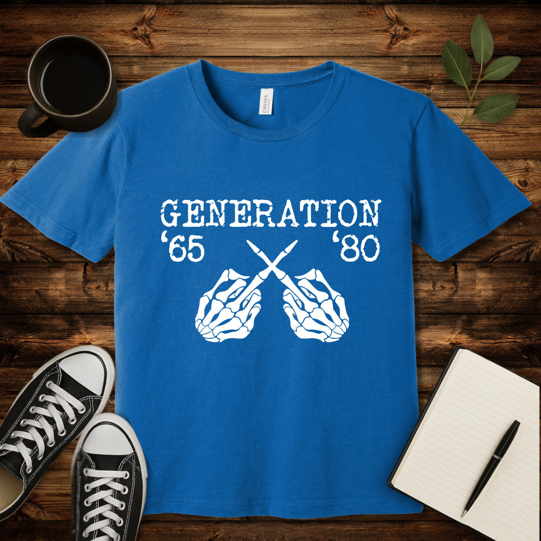 Generation X T-Shirt-T-Shirt-Heather Columbia Blue-S-wearable sarcasm by Savage Tee Society