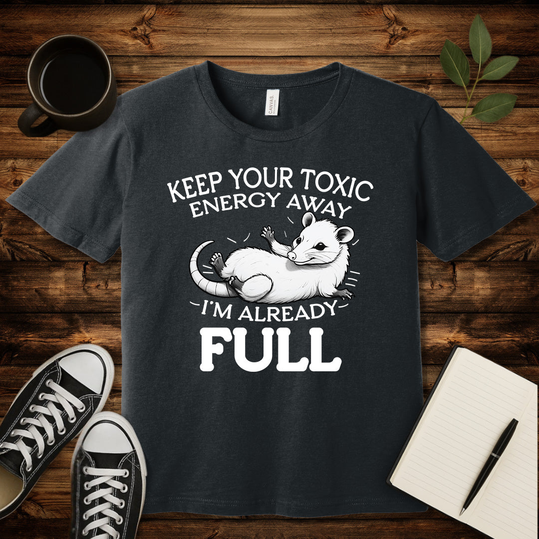 Keep Your Toxic Energy T-Shirt-T-Shirt-Dark Grey Heather-S-wearable sarcasm by Savage Tee Society