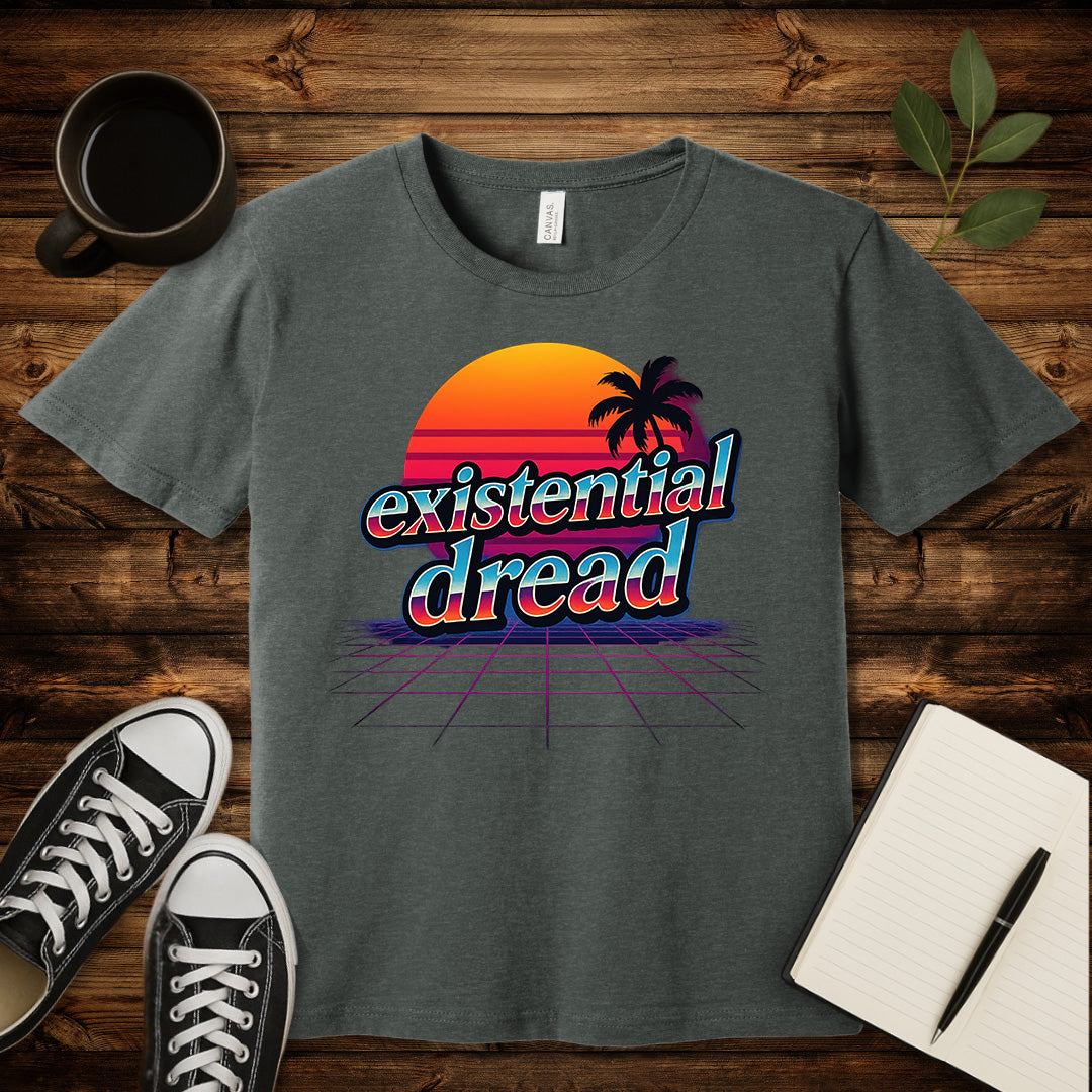 Existential Dread T-Shirt-T-Shirt-Deep Heather-S-wearable sarcasm by Savage Tee Society