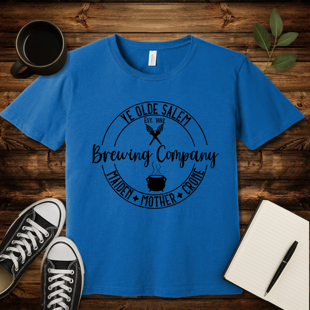 Salem Brewing Co T-Shirt-T-Shirt-Heather Columbia Blue-S-wearable sarcasm by Savage Tee Society