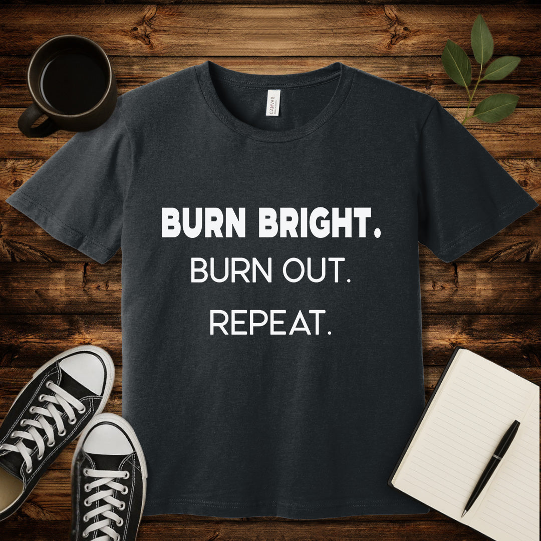 Burnout Loop T-Shirt-T-Shirt-S-Dark Grey Heather-wearable sarcasm by Savage Tee Society