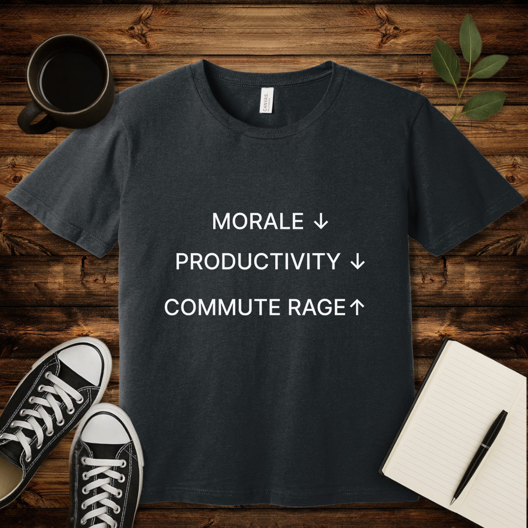 Commute Rage T-Shirt-T-Shirt-S-Dark Grey Heather-wearable sarcasm by Savage Tee Society