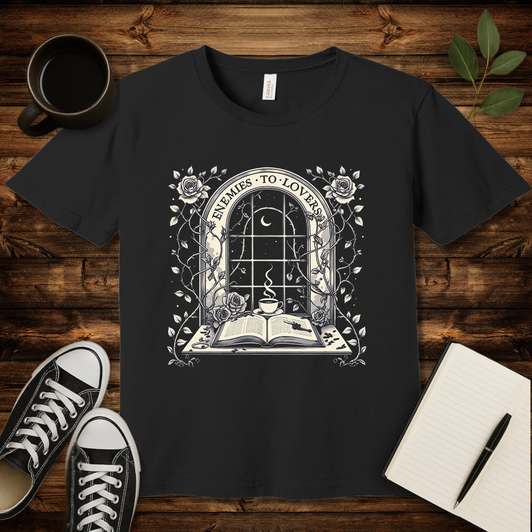Enemies to Lovers T-Shirt-T-Shirt-Black-S-wearable sarcasm by Savage Tee Society