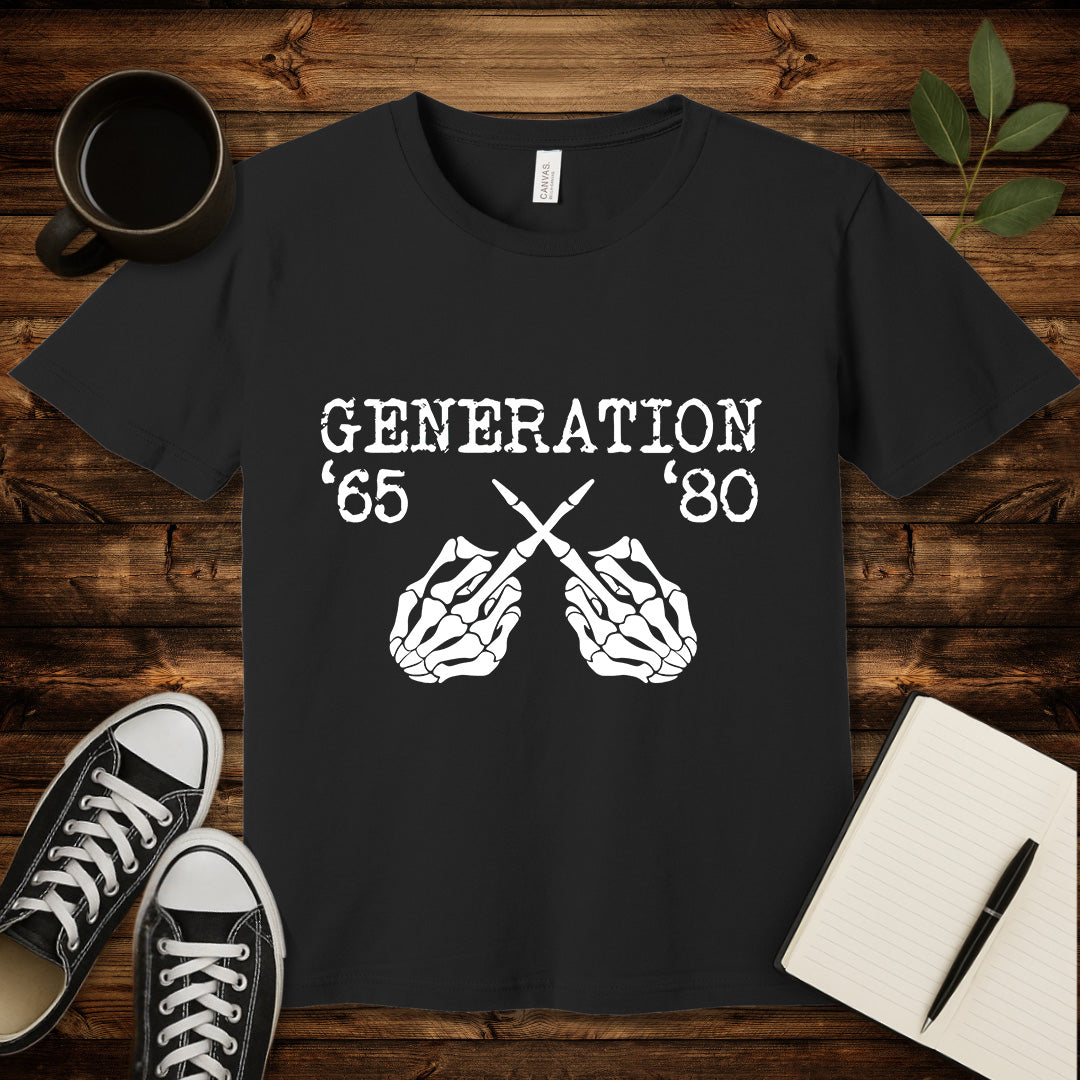 Generation X T-Shirt-T-Shirt-Black-S-wearable sarcasm by Savage Tee Society