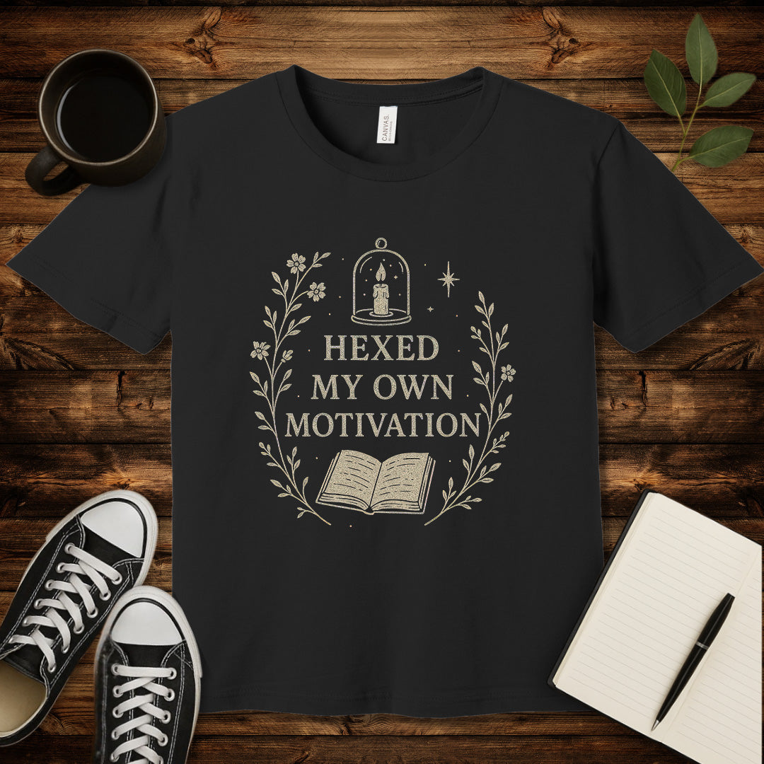 Hexed My Motivation T-Shirt-T-Shirt-Black-S-wearable sarcasm by Savage Tee Society
