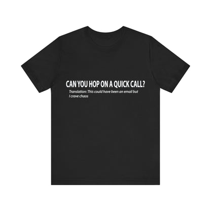 Corporate Translation: Can You Hop on a Quick Call Tee