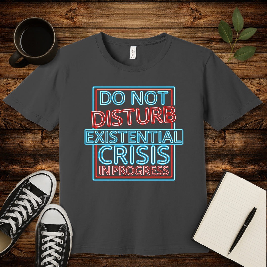 Existential Crisis In Progress T-Shirt-T-Shirt-Asphalt-S-wearable sarcasm by Savage Tee Society