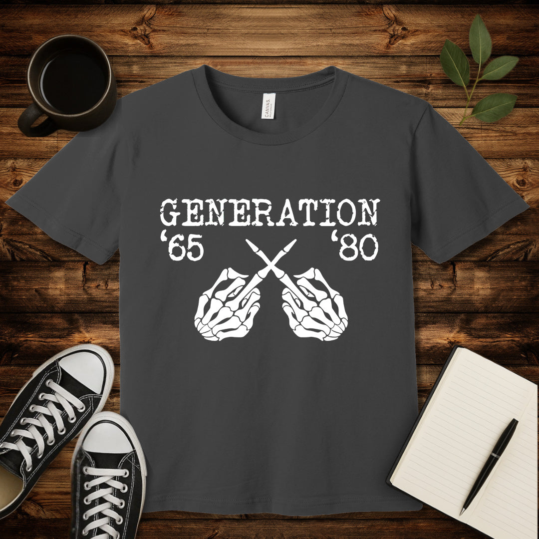 Generation X T-Shirt-T-Shirt-Asphalt-S-wearable sarcasm by Savage Tee Society