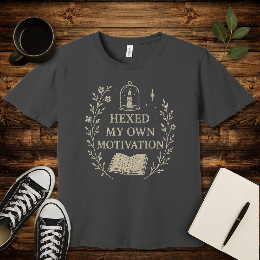Hexed My Motivation T-Shirt-T-Shirt-Asphalt-S-wearable sarcasm by Savage Tee Society