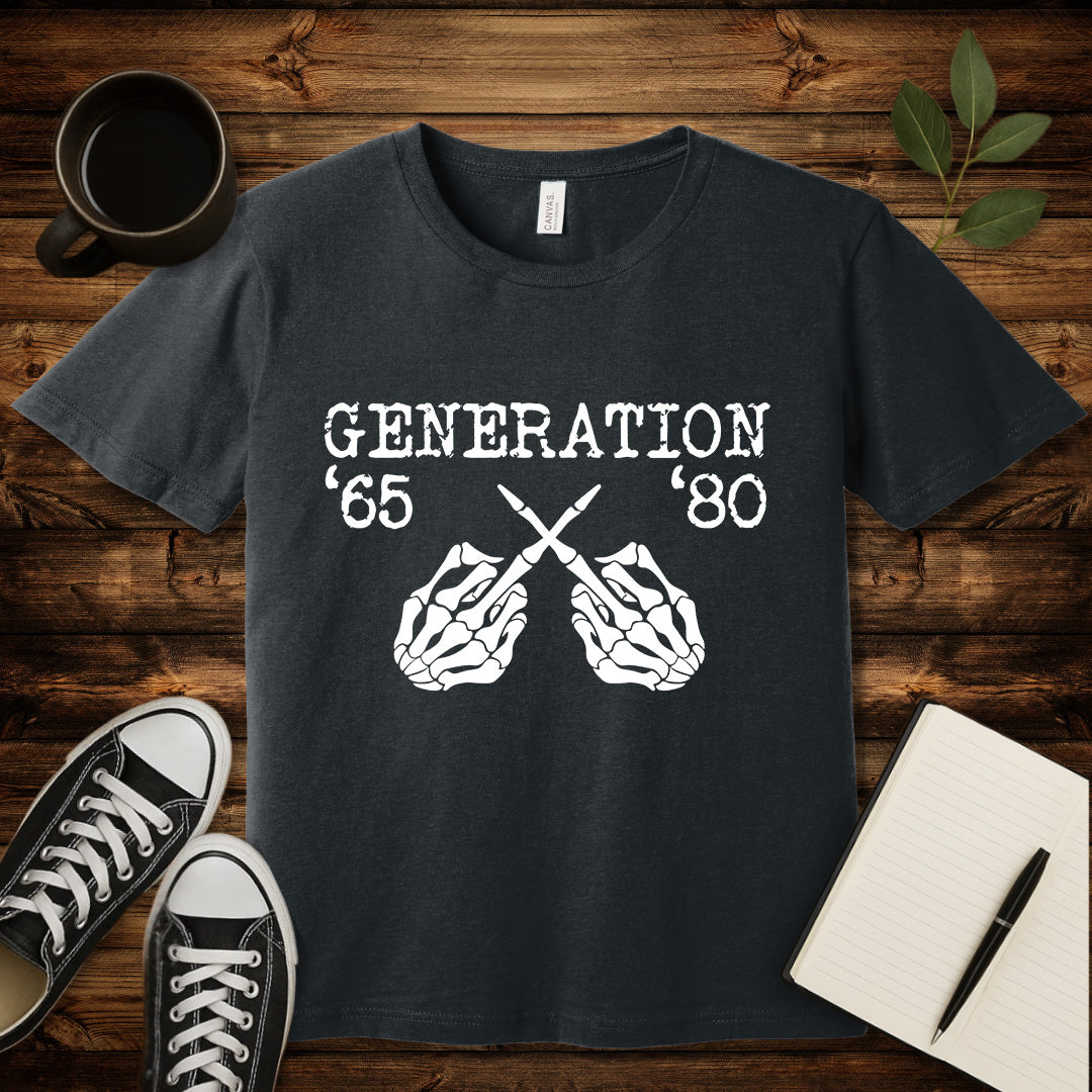 Generation X T-Shirt-T-Shirt-Dark Grey Heather-S-wearable sarcasm by Savage Tee Society