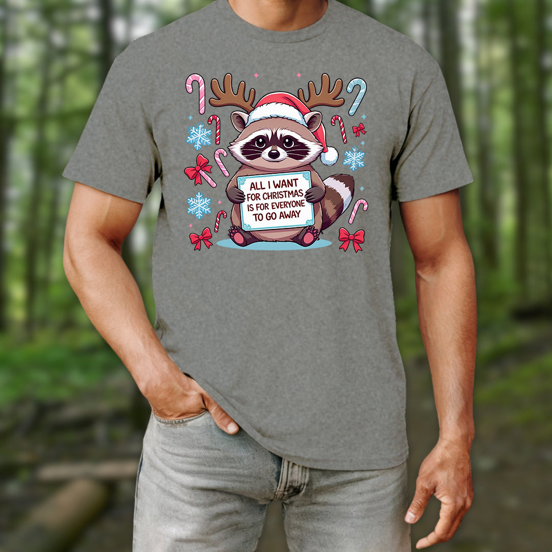 Go Away Anti-Social Christmas T-Shirt